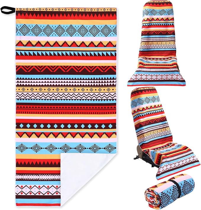 Hahafelt Car Seat Towel Covers Christmas Car Accessories Gifts Athletic Running Towel Performance Microfiber Post Workout Sweat Washable Cover Non Slip for Seat Outdoor Sport(Tribal) by Hahafelt