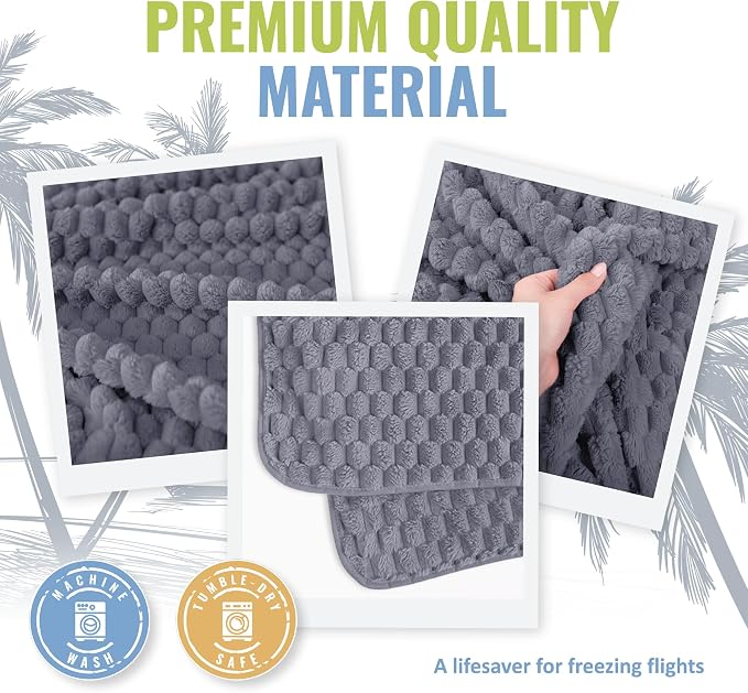 BOACAY Packable Travel Blanket for Airplane, Car - Compact Office Blanket - Portable Pillow for Adults, Kids with Case, Luggage Sleeve, Backpack Clip - Image 5