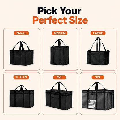 NZ home Insulated Food Bag, Portable Cooler Tote (3XL, Red, 1 Pack) | Large thermal bag, For cold & hot food, Soft sided cooler, Heavy duty carrier, Grocery shopping, Food delivery, Catering bag - Image 9