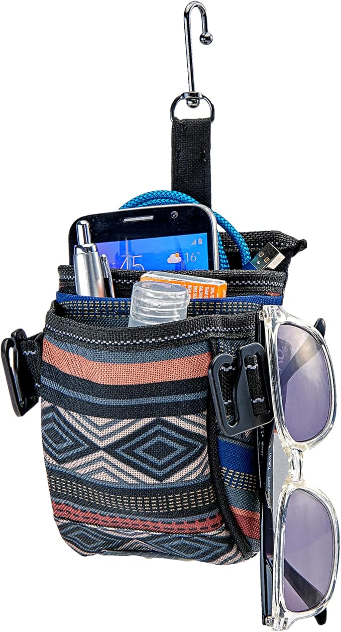 DriverPockets Car Vent Organizer - Hanging Phone Holder and Car Pen Holder | High Road Car Pouch Organizer Keeps Phones, Pens, Cords and Sanitizer on the Dashboard Within Easy Reach by HighRoad