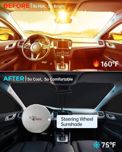 for Lexus RX 2023-2025 Car Window Shades, 8Pcs Full Window Covers | Privacy Sun Shade Set for Front Windshield Side and Rear Windows, Keeps Vehicle Cool for Camping Napping - Image 7