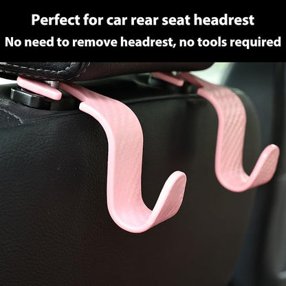 Car Seat Hooks 4 Pack - 55lb Heavy Duty Headrest Hook,Pink | Universal fit for most cars SUVs,Hang purses handbags coats umbrellas grocery bags,ABS plastic,Easy Installation - Image 6