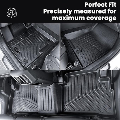 AUXKO All Weather Floor Mats for Kia Sportage Hybrid 2023 2024 2025 2026 | High Wall,All-Weather,All Season,Odorless,Anti Slip,Rain&Salt Resistant,TPE Material,Black,Accessories,Pet Friendly - Image 6