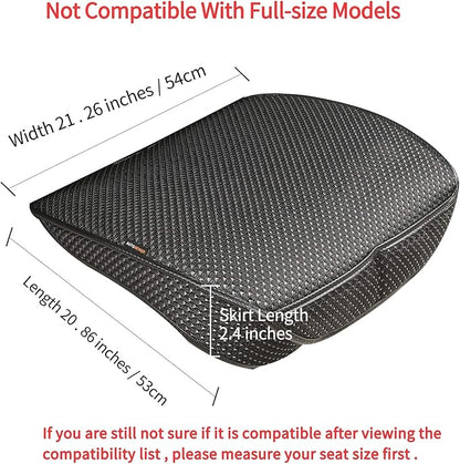 Auto Newer Breathable Universal Four Seasons Car Seat Covers, Luxury Car Seat Cushion,Protectors for Front Seat Bottoms,Compatible with 95% Vehicles(Black,1PCS) - Image 4