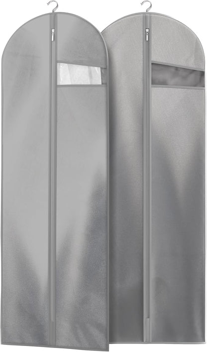 Lazebox Garment Bags for Travel and Closet Storage with Zipper, 65'' Long Dress Bag for Gowns Long by Lazebox