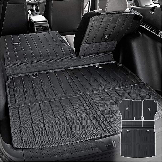Cargo Mat for Honda CRV 2023-2026 Hybrid & Gas Accessories | Cargo Liner & Rear Seat Back Protector for CR-V, All Weather TPE, Non Slip & Odorless & Scratch Proof, Quick Clean by JOULARISE
