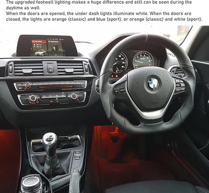 Jaronx for BMW LED Footwell Ambient Light 3' F30, 4' F32, X3 F25, X4 F26 | 5' F10, 7' F01, 1' F20, 2' F22, Under Dash Ambient Lights Interior LED Atmosphere Lighting - Image 5