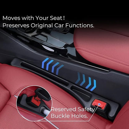 EnzeroTools Car Seat Gap Filler, 2-Pack No-Drop Seat Side Gap Seam Filler Organizer with Phone Holder, Universal Fit Fill The Gap Between Seat & Console, Perfect for Car, SUV, Truck - Image 5