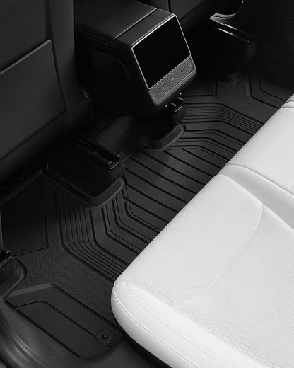 3W Floor Mats Fit for Tesla New Model Y 2025 2026 Juniper,Metal Penal | TPE All Weather Custom Fit Floor Liner for Juniper Model Y Accessories 1st and 2nd Row Car Mats Easy Clean, Vigormold™ - Image 6