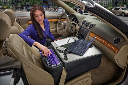 AutoExec GripMaster Car Desk for Your Vehicle Workstation and Mobile Office, Grey - Image 8