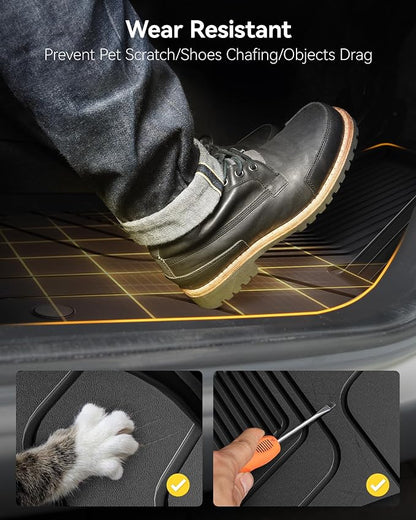 3W Floor Mats for Nissan Kicks 2025 2026 (NOT for Play Version), 1st & 2nd | Anti-Slip, Black, Safety Comes First, Durable, Non-Slip, Easy Installation, TPE All Weather, Custom Fit, Over 10 Years - Image 7