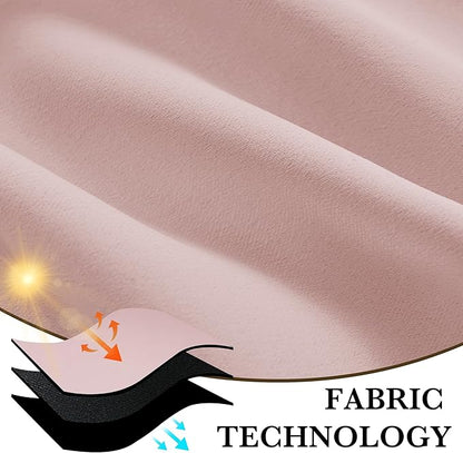 RYB HOME Bedroom Blackout Curtains 72 inches Long, 100% Blackout | Thermal Insulated, Noise Reducing, Curtains for Living Room Nursury, For Sleep, W34 x L72, Biscotti Beige - Image 7
