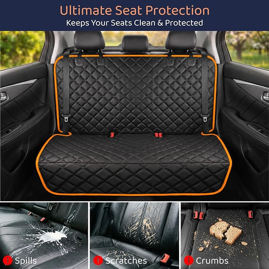 Bench Back Seat Cover for Dogs, Rear Dog Car Seat Covers for SUV & Truck | 100% Waterproof, Easy Install & Clean, Secure Non-Slip Fit, Scratch Protection, Universal Fit, Heavy-Duty Materials - Image 2