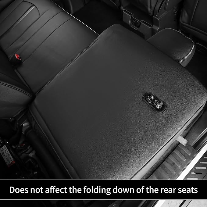 F150 Seat Covers 2015-2020 SuperCab XL XLT Lariat Custom | Fits 2015-2020 F150 & 2017-2022 F250/F350 SuperCab XL XLT Lariat, Waterproof Truck Seat Cover Full Set Nappa Lether, 2-Door - Image 7