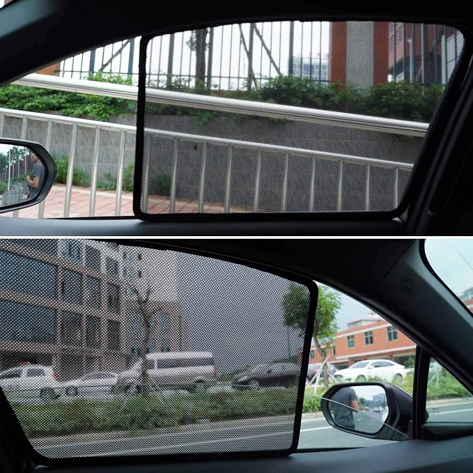Cartist Car Window Shades for 2014-2020 Nissan Rogue Accessories (NOT for Rogue Sport), Side Rear Window Covers Sun Shade Breathable Magnetic Mesh Sunshade Protector UV Rays Privacy Protection 4PCS - Image 5