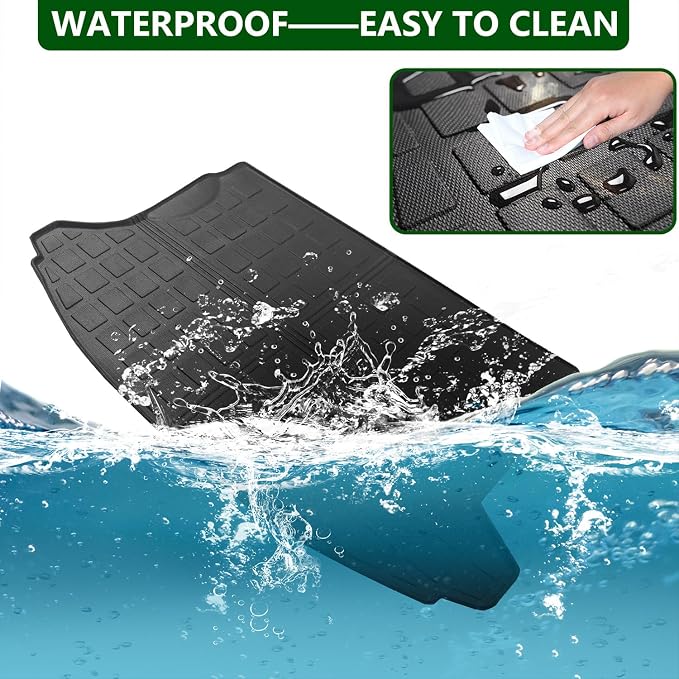 xipoqix Cargo Mat Backrest Mat Compatible with 2018-2023 Subaru Crosstrek XV Impreza Hatchback TPE Cargo Liner Replacement for 2018-2023 Subaru Crosstrek Accessories (Trunk Mat+Backrest Mats) - Image 5