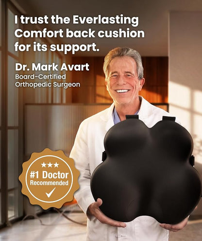 Everlasting Comfort The Original Lumbar Support Pillow for Office Chair - Improves Posture, Promotes Back Pain Relief - Superior Back Support for Gaming and Desk Chairs - Lumbar Pillow for Car, Couch - Image 7