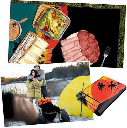 2 Pack Car Towels Seat Cover with Storage Bag, Multifunctional Microfiber Towel for Gym Outdoor Sport Running,Picnic, Beach, Pet Dog Travel,Fits Car SUV Truck (Tropical Sunset) - Image 8