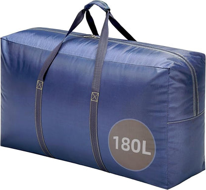 Extra Large travel duffel bag with Strong Handles, 180L Waterproof duffel bag, Durable Zippers, Extra Large Storage Totes for Space Saving and Moving Supplies, Blue by Unknown