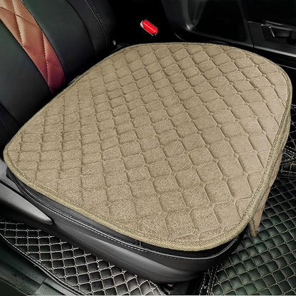 surpassme Comfortable Car Seat Covers Universal Front Seat Covers for Car Accessories with Storage Pockets, Padded Car Interior Covers for Automotive, SUV, Truck, and Van(Khaki) by Surpassme