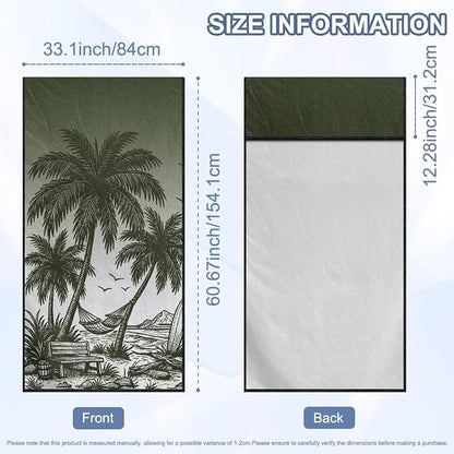 Horeset Tropical Palm Tree Car Seat Towel Cover – Soft & Quick-Dry Front Seat Protector, Multi-Functional for SUV Trucks Cars Sedan Van, Auto Interior Accessories - Image 9