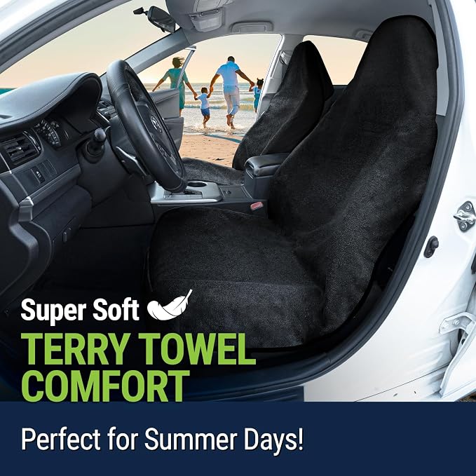 Season Guard Waterproof Towel Seat Cover, Universal Fit Non-Slip Font Cover - Image 6