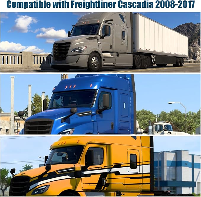 2 Pcs Side Window Sun Shade for Freightliner Cascadia 08-17 | Fits Cascadia Semi Truck Day Cab & Sleeper, 6-Layer 210T Reflective Heat Blocker, Blackout Privacy Cover, Foldable - Image 2