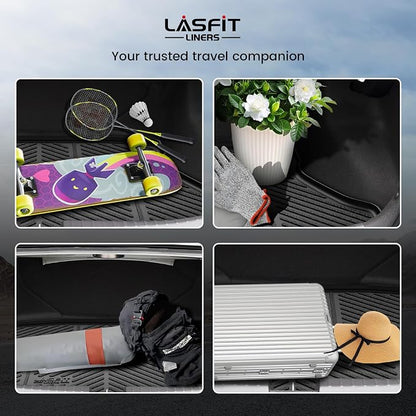 LASFIT Cargo Mat for Acura ILX 2013-2022 Sedan, Rear Trunk Liner | All Weather Premium TPE Trunk Mats, Custom Laser Fit, Raised Edge Design, Full Edge Coverage, Refined Interior Protection - Image 7
