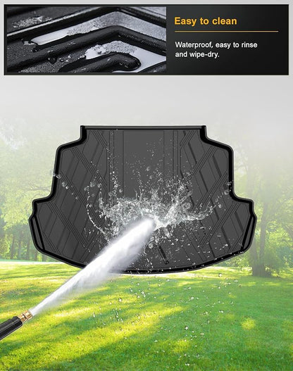 AOMSAZTO Cargo Liner Compatible with 2014-2019 Toyota Corolla Sedan | Custom Fit Trunk Mat Behind 2nd Row | All Weather Protection Cargo Mat Compatible with 2014-2019 Corolla Sedan Models - Image 4