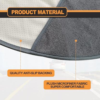 KEVWR Car Waterproof Towel Front Seats Seat Covers, Washable Seat Protector, Fit Beach Swimming Outdoor Sports, Compatible with Most Cars Trucks Suvs Car (Grey) - Image 4