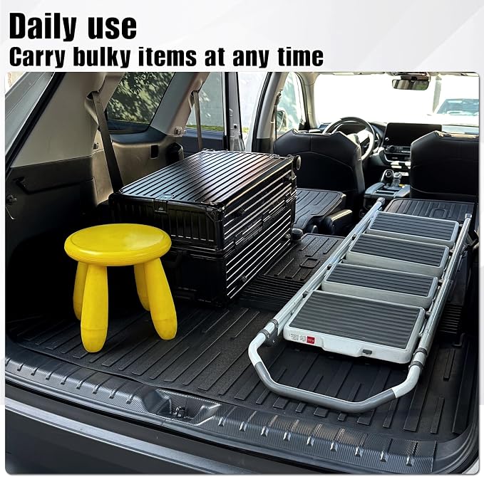 Cargo Mat for Toyota Grand Highlander 2024-2026 Accessories | One-Piece Cargo Liner & Rear Seat Back Protector, All Weather TPE, Non Slip & Odorless & Scratch Proof, Quick Clean - Image 5