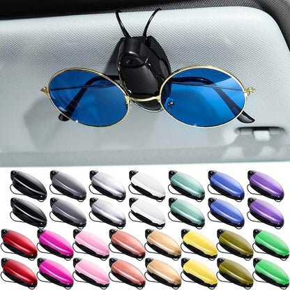 Frienda 30 Pieces Car Sunglasses Holder for Sun Visor Car Clip Bulk, Accessories Interior Eyeglasses Mount Ticket Card Clip Glasses Holder Auto Clip Holder(15 Colors) - Image 8