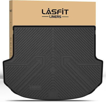 LASFIT Cargo Mat for Hyundai Santa Fe Sport 2018 2017 2016 2015 2014 2013 | All Weather TPE Custom Fit Cargo Trunk Mat Accessories, Black by LASFIT