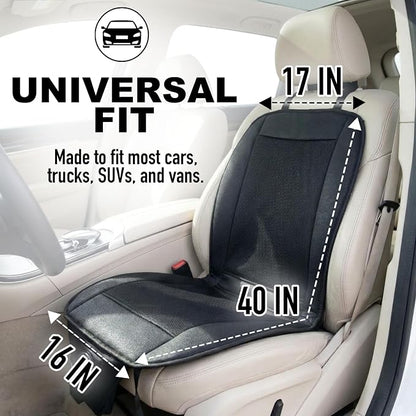 ZONETECH Black Cooling Car Seat Cushion 4-Pack 12V Automotive Adjustable Temperature Comfortable Car Seat Cooling Pad, Cooling Car Seat Cover for Car SUV Truck Universal Fit - Image 4