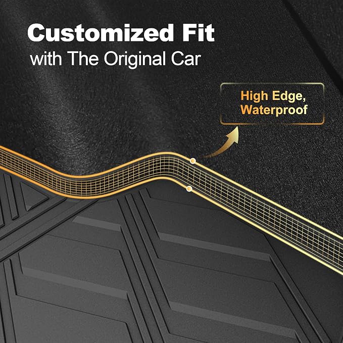 2020-2026 Corolla Cargo Liner - AOMSAZTO Custom Fit Trunk Mat Compatible with Toyota Corolla Sedan & Corolla Hybrid 2020 2021 2022 2023 2024 2025 2026 Cargo Mat (Not for Hatchback) - Image 5