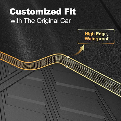2020-2026 Corolla Cargo Liner - AOMSAZTO Custom Fit Trunk Mat Compatible with Toyota Corolla Sedan & Corolla Hybrid 2020 2021 2022 2023 2024 2025 2026 Cargo Mat (Not for Hatchback) - Image 5