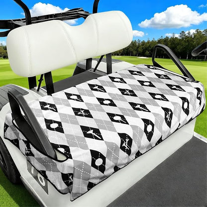 Golf Cart Seat Covers Club Car Golf Cart Accessories for Men Women Golf Carts Seat Towel Blanket 2-Seat Golf Cart Decorations by awufncksn
