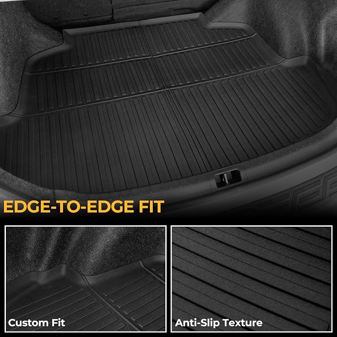 Floor Mats for 2014-2019 Toyota Corolla Sedan Accessories | Full-Coverage Set with Cargo Liner, Odorless & Durable, All-Weather Protection, 3D Laser Fit, Easy to Spray Clean - Image 5