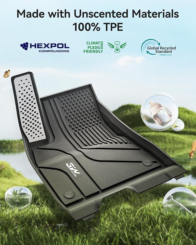 3W Floor Mats for Tesla Model 3 Highland 2024-2026 with Metal Pedal | Non-Slip Floor Liner, Heavy Duty All Weather TPE Custom Fit Model 3 Accessories, Black, Over 10 Years Lifespan - Image 5