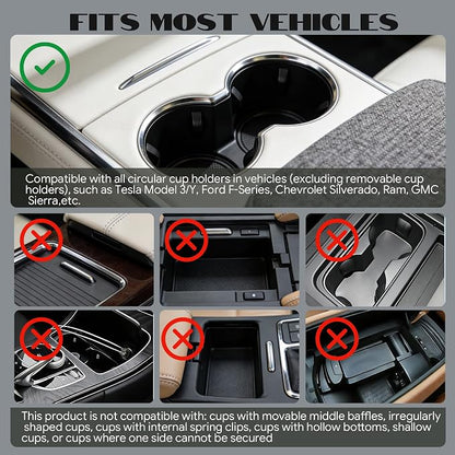 Car Tray & Desk for Laptop, Dual 360° Rotating, Anti-Slip Leather Surface, Steering Wheel Tray, Car Accessories- Compatible with Tesla Model Y/3/S, Ford F150/Explorer/Most Vehicles (Brown) - Image 3