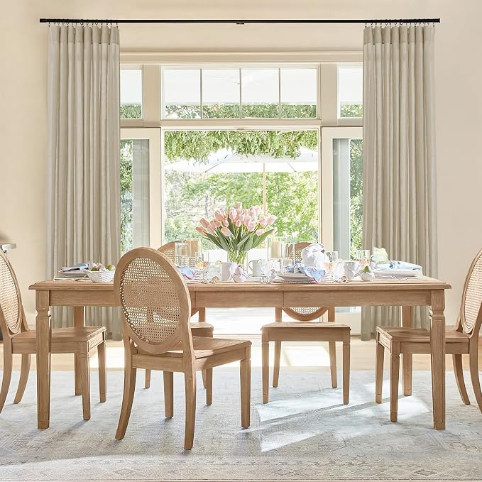 RYB HOME Linen Sheer Curtains 2 Panels for Living Room, Semi Transparent Privacy Drapes with Rod Pocket Farmhouse Style Window Treatments for Bedroom, Taupe, 52" W x 120" L - Image 8