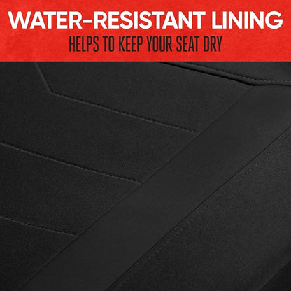 Motor Trend SpillGuard 2 Black Seat Covers for Cars & Seat Covers for Trucks - Neoprene Lining Waterproof Car Seat Covers Front Seats Only - SUV Seat Covers Protector - Forros para Asientos de Carro - Image 8