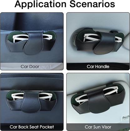 KINIVA Sunglass Clip & Holder, Magnetic Glasses Case for Car Organizer - Image 5