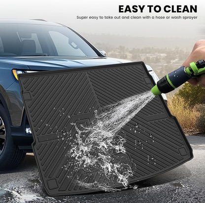 LASFIT Cargo Mat for Audi Q5/SQ5 2018-2025(Include Q5/SQ5 Sportback), Custom Fit All-Weather TPE Trunk Mat for Audi Accessories, Waterproof, Easy to Clean, Black - Image 7