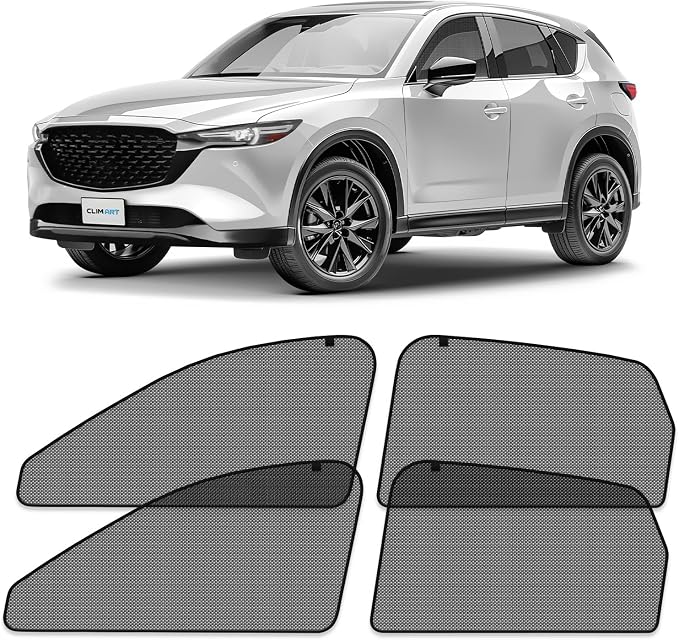 CLIM ART Magnetic Car Window Shades for Mazda CX-5 2017-2025 – Custom-Fit Sun Blocker Curtains, Side Window Covers, Essential Car Accessories for Camping, Baby, and Privacy Protection - MS0310 by CLIMART