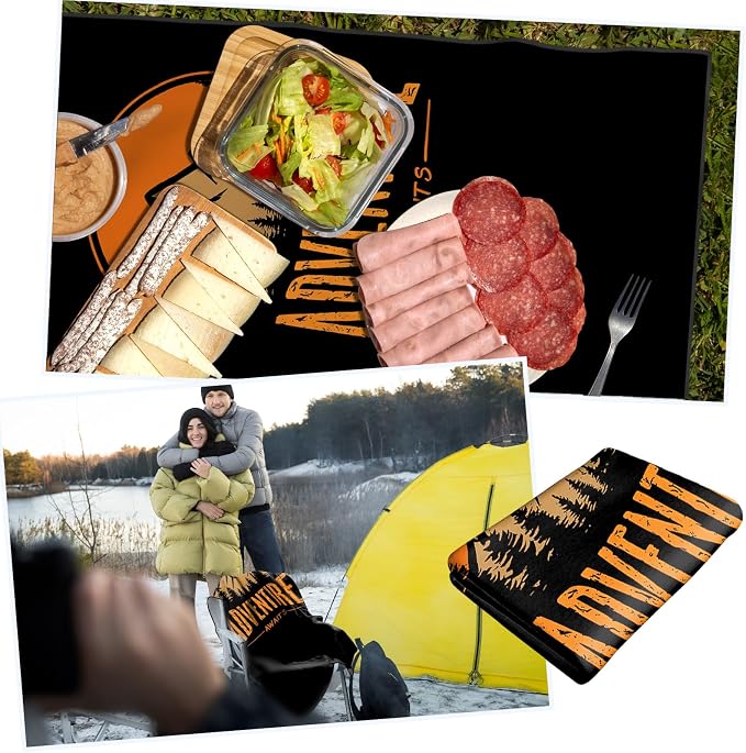 2 Pack Car Towels Seat Cover with Storage Bag, Multifunctional Microfiber Towel for Gym Outdoor Sport Running,Picnic, Beach, Pet Dog Travel,Fits Car SUV Truck (Adventure) - Image 8