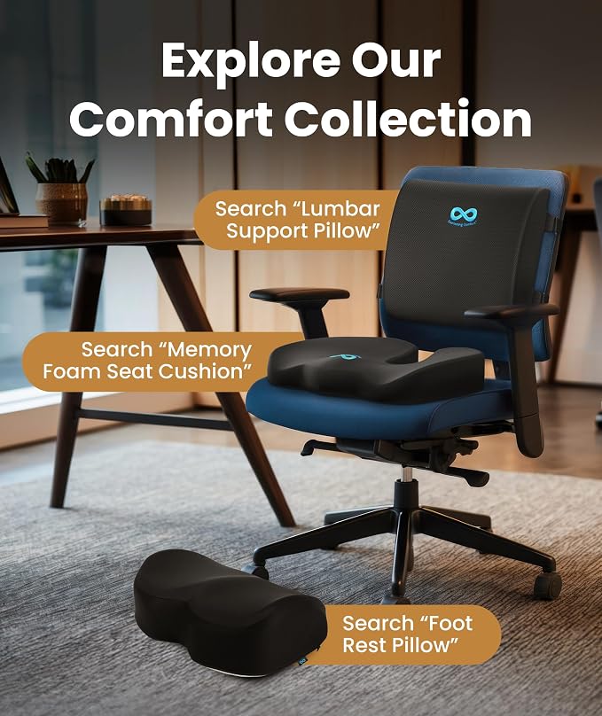 Everlasting Comfort The Original Lumbar Support Pillow for Office Chair - Improves Posture, Promotes Back Pain Relief - Superior Back Support for Gaming and Desk Chairs - Lumbar Pillow for Car, Couch - Image 8
