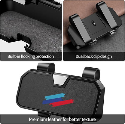 Sunglasses Holder for Car Visor Leather Eyeglasses Organizer Case for BMW X3 X5 X7 X1 3 4 2 5 Series Accessories - Image 6