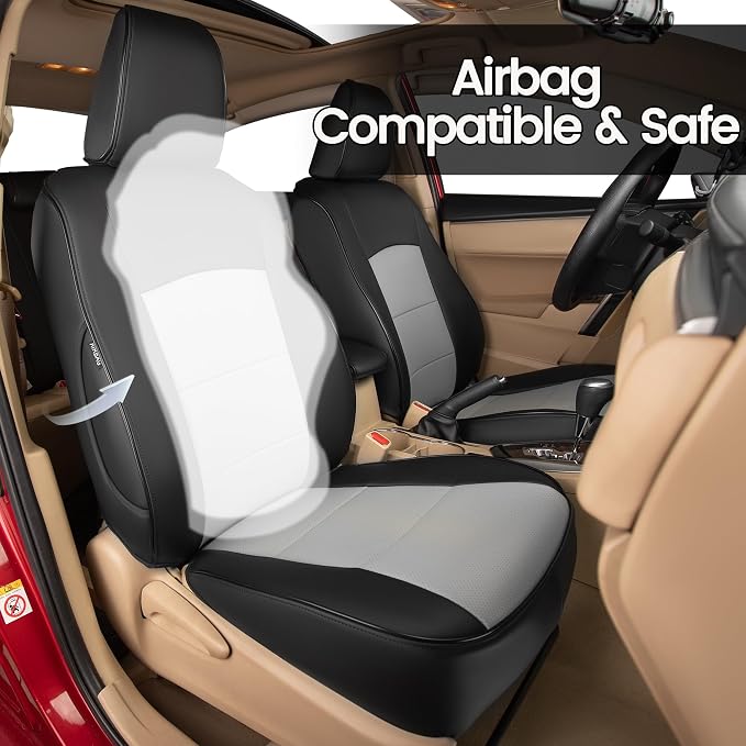 HKZ Customized Special seat Cover for Toyota Corolla (Black+Grey, 2023-2026 Corolla Hybrid LE) - Image 4