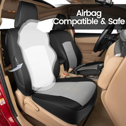 HKZ Customized Special seat Cover for Toyota Corolla (Black+Grey, 2023-2026 Corolla Hybrid LE) - Image 4